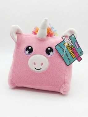 Pink Cube Square Unicorn Plush - Collectible Memory Foam Squishy Plushies